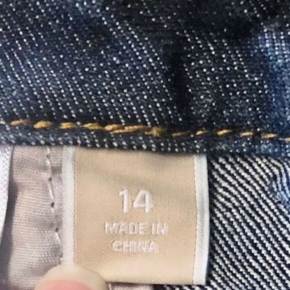 Michael Kors Mid Rise Bootcut Jeans in Dark Blue Women’s 14 - Picture 9 of 10